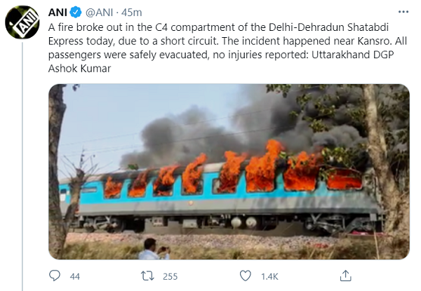 fire shatabdi express_1&n