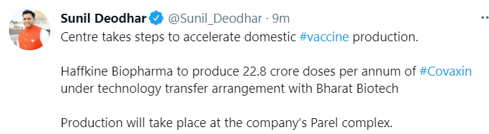 vaccine production Haffki