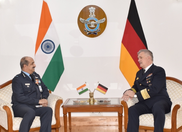 IAF chief discuss bilateral defence cooperation with German Navy Chief