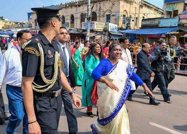 President Murmu walks 2 km in Odisha's Puri to seek blessings at Jagannath temple