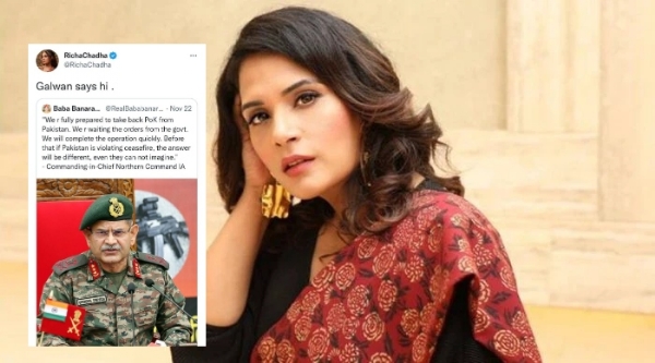 Richa Chadha mocks Indian Army Galwan