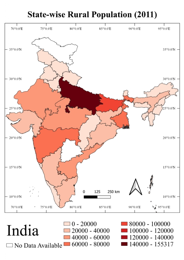 State-wise rural population