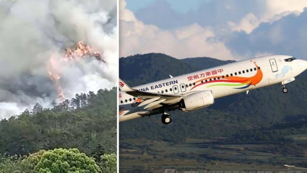 In China, plane carrying 132 crashes