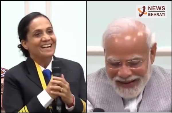 PM Modi burst out laughing after this lady narrates a story about him
