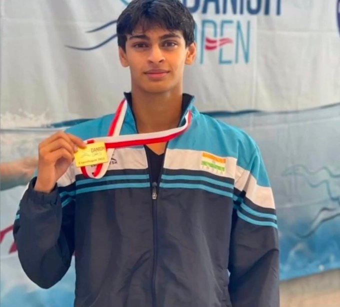 Vedaant Madhavan wins gold medal at Danish Open swimming event