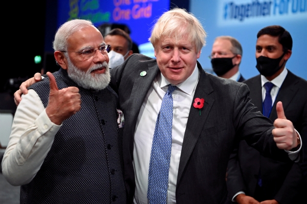 PM johnson and modi