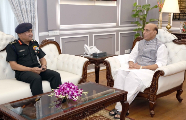 CoAS Gen Manoj Pande calls on Rajnath Singh