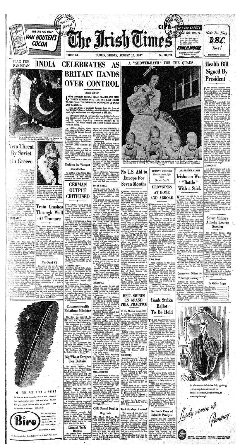 Looking Back At How International & Indian Newspapers Covered India’s Independence From British In 1947