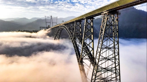 Indian Railways shares magnificent pics of Jammu and Kashmir’s Chenab Bridge