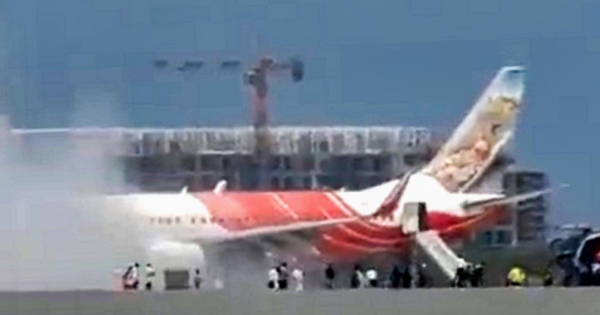 Air India Express flight's engine catches fire just before take-off
