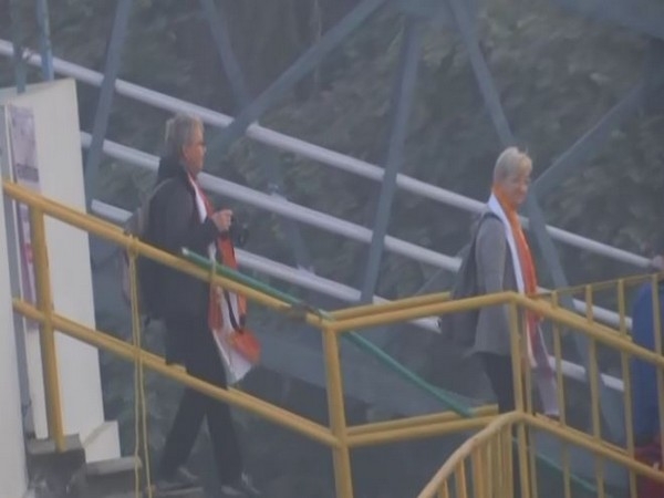 33 Swiss tourists reach Varanasi for luxurious Ganga Vilas Cruise