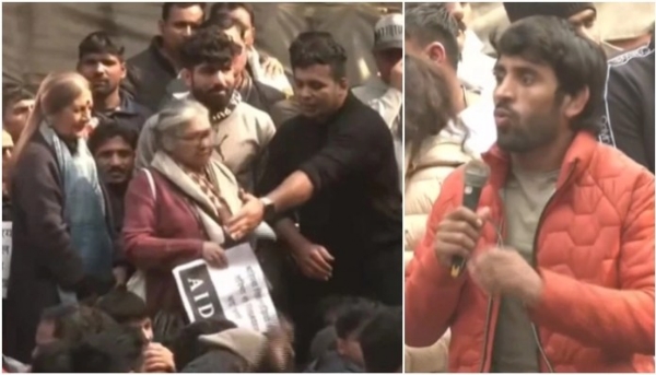 Bajrang Punia asks CPI-M leader Brinda Karat to leave stage at protest site