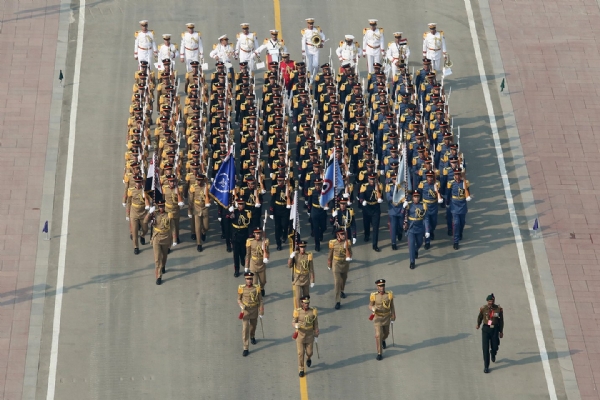 Egyptian contingent participates in the Full Dress Rehearsal of Republic Day Parade 2023