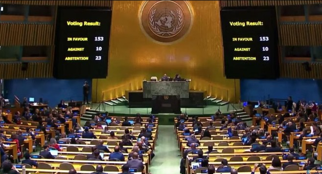 India backed UNGA resolution Gaza