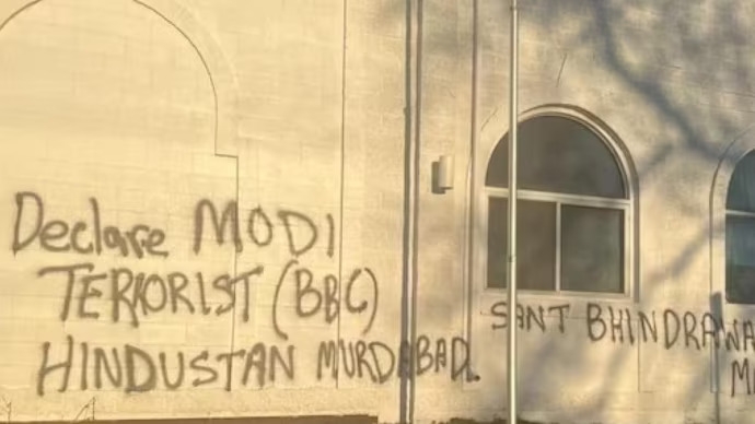 Ram Mandir defaced with anti-India graffiti in Canada