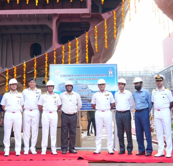 Cochin Shipyard commences construction of two Antisubmarine warfare