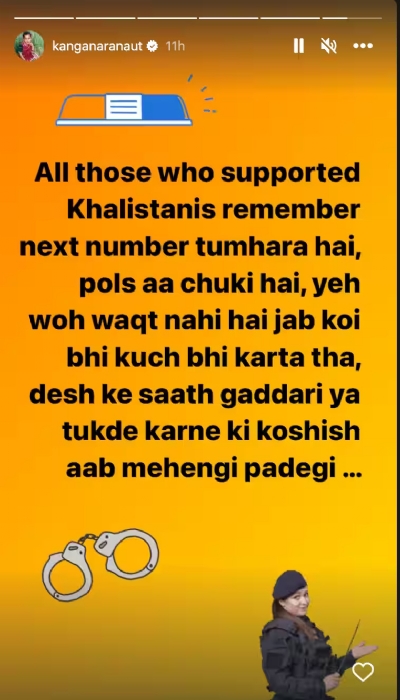 Kangana Ranaut says Diljit Dosanjh will be arrested for 'supporting' Khalistanis