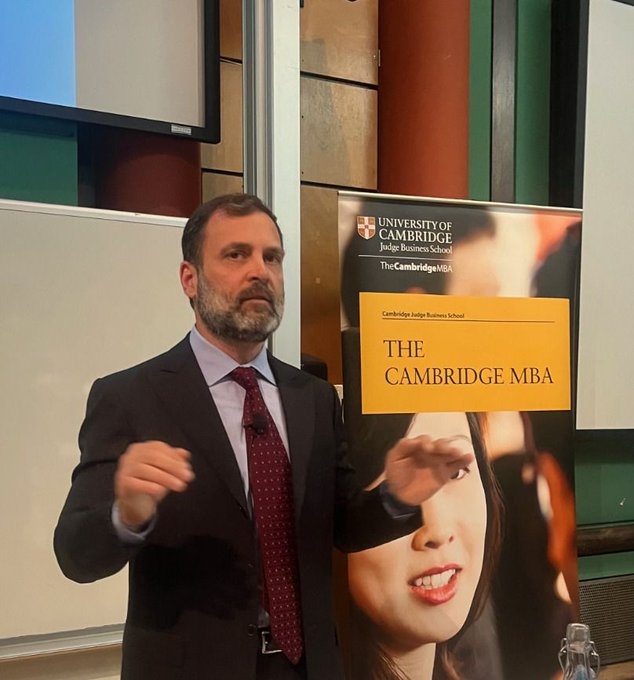 Rahul Gandhi Cambridge Lecture Pegasus