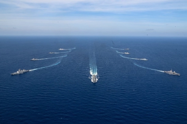 China spy ASEAN-India naval drills