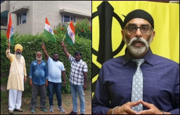 Chandigarh  Tricolour at Khalistani terrorist organisation SFJ chief Gurpatwant Pannu’s house