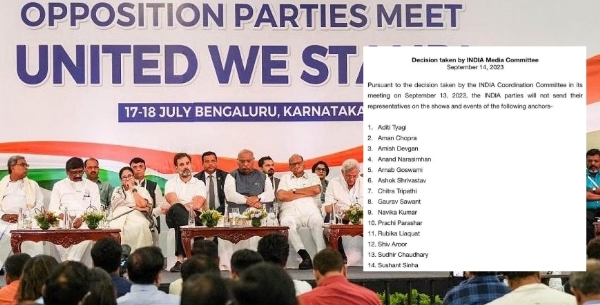 INDIA bloc to boycott 14 journalists