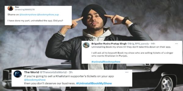 Why are you supporting a KHALISTANI separatist? Netizens uninstall BookMyShow for sponsoring Punjabi singer Shubh shows in India