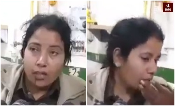 Woman police officer terrifying Haldwani violence