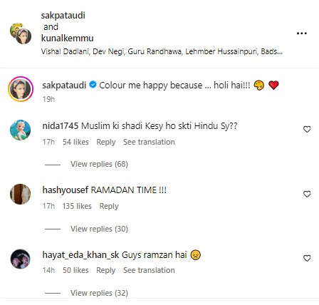 soha ali khan abused for playing holi