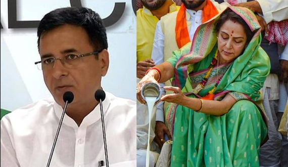 Randeep Surjewala sexist remarks against Hema Malini