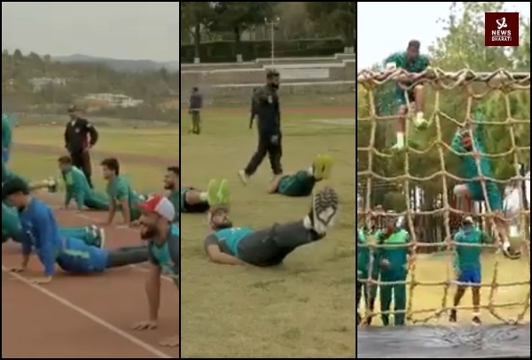 pakistan cricket team trains army fitness