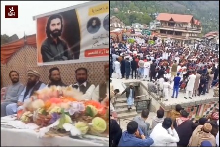 Huge funeral gathering for eliminated LeT terrorist Abdul Wahab held in PoK; prominent terrorists attend it