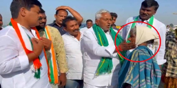 Telangana Congress candidate Jeevan Reddy slaps woman after she says will vote for 'flower' symbol