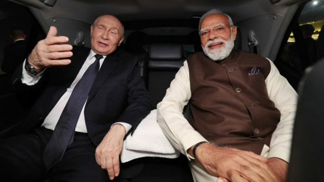 putin visit to india west
