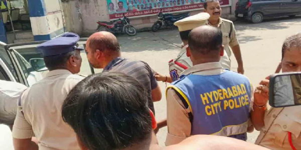 Santoshi Mata Temple Attacked in Hyderabad; Devotees Catch Miscreant