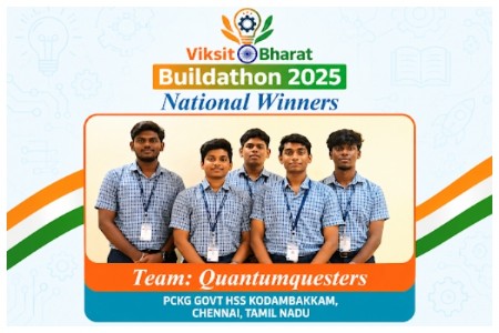 Chennai School Team Wins National Recognition at Viksit Bharat Buildathon 