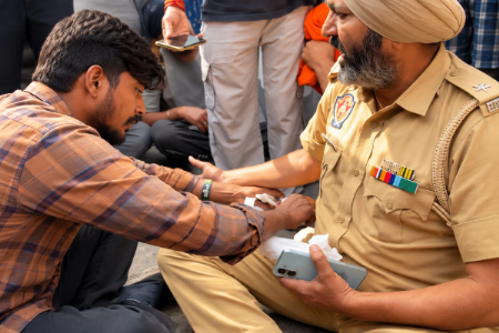 Chitta Punjab! AAP’s Anti-Drug campaign exposed as Cops get high on duty in Mansa
