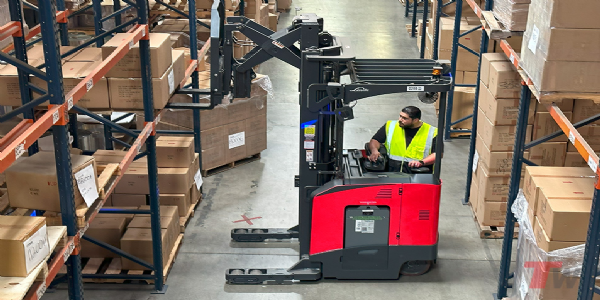 What types of warehouses benefit most from double deep reach trucks?