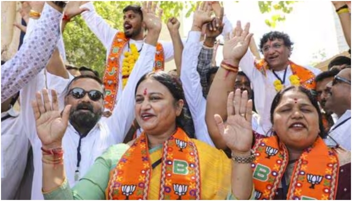 BJP celebrating local body polls