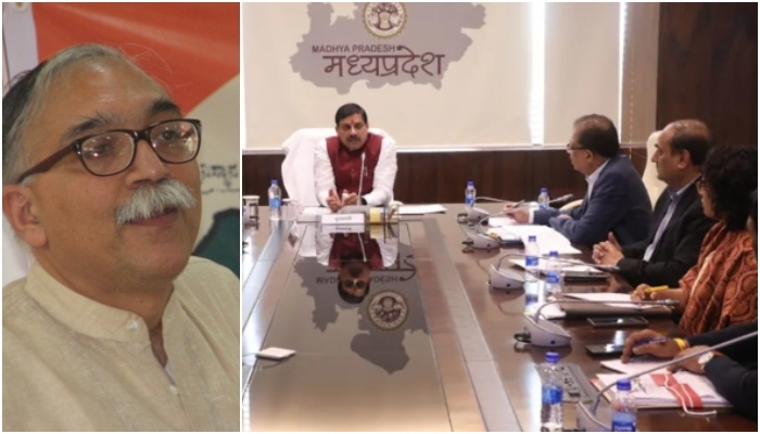 RSS meets MP CM newsbharati