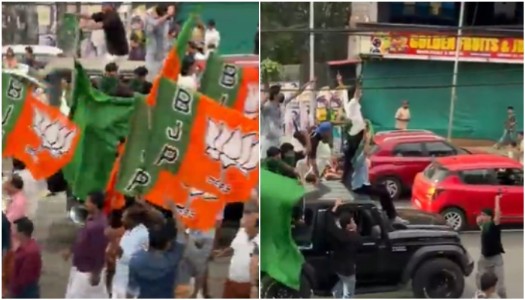 Kerala: BJP march gets shouted down and chased away by IUML-Congress mob