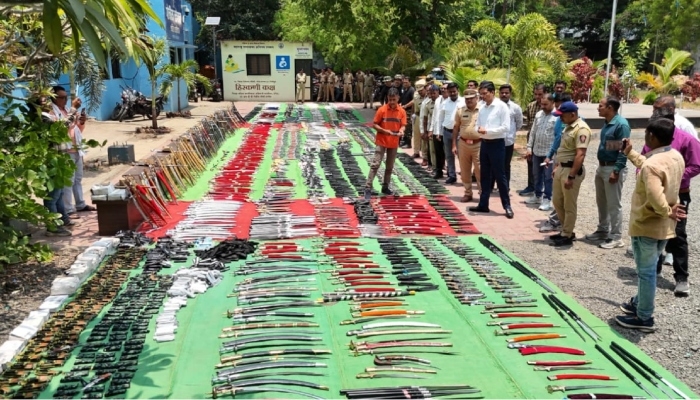 Illegal weapons seized in Nanded newsbharati