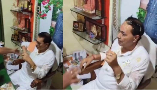 TMC leader Ujjal Biswas gets egg treatment from locals for stockpiling disaster relief at his home for years, details