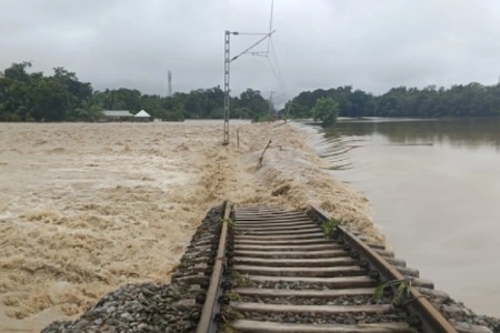 Assam floods disrupt rail services