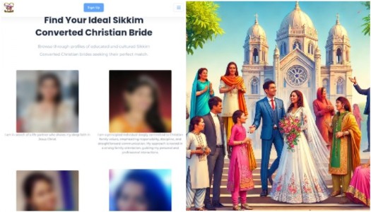 Looking for love, listing 'God-fearing': How matrimony sites for Sikkim's Christian Converts turn faith into a selling point
